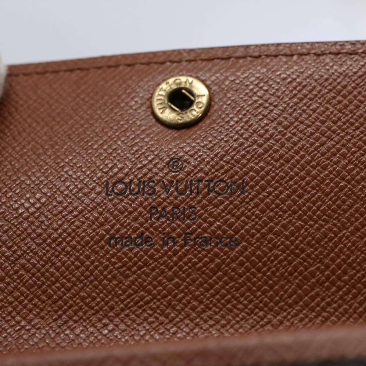 LOUIS VUITTON Monogram Porte Monnaie Plat Coin Purse M61930 LV Auth fm3081