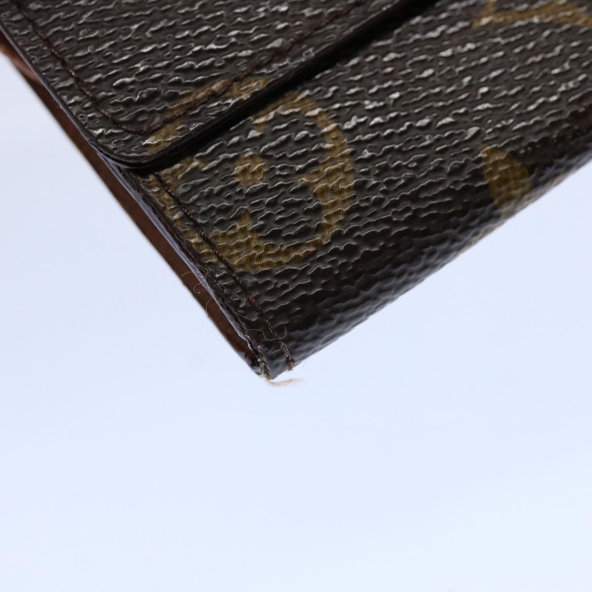 LOUIS VUITTON Monogram Porte Monnaie Plat Coin Purse M61930 LV Auth fm3081