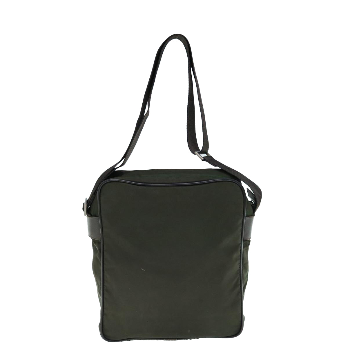 PRADA Shoulder Bag Nylon Khaki Auth fm3099 - 0