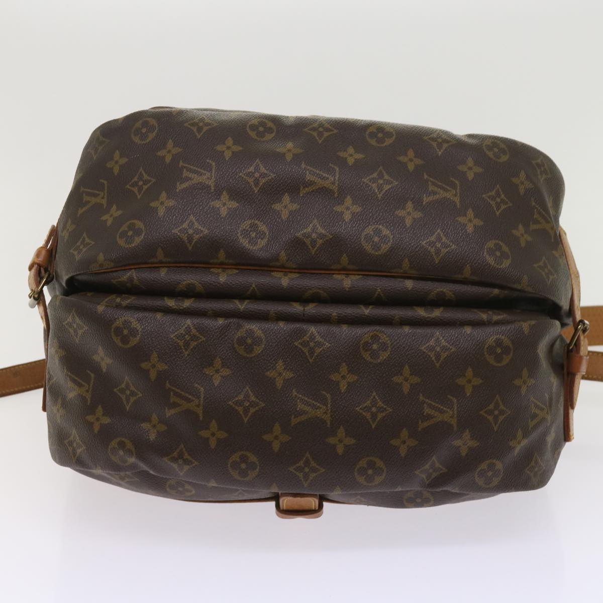 LOUIS VUITTON Monogram Saumur 35 Shoulder Bag M42254 LV Auth fm3127