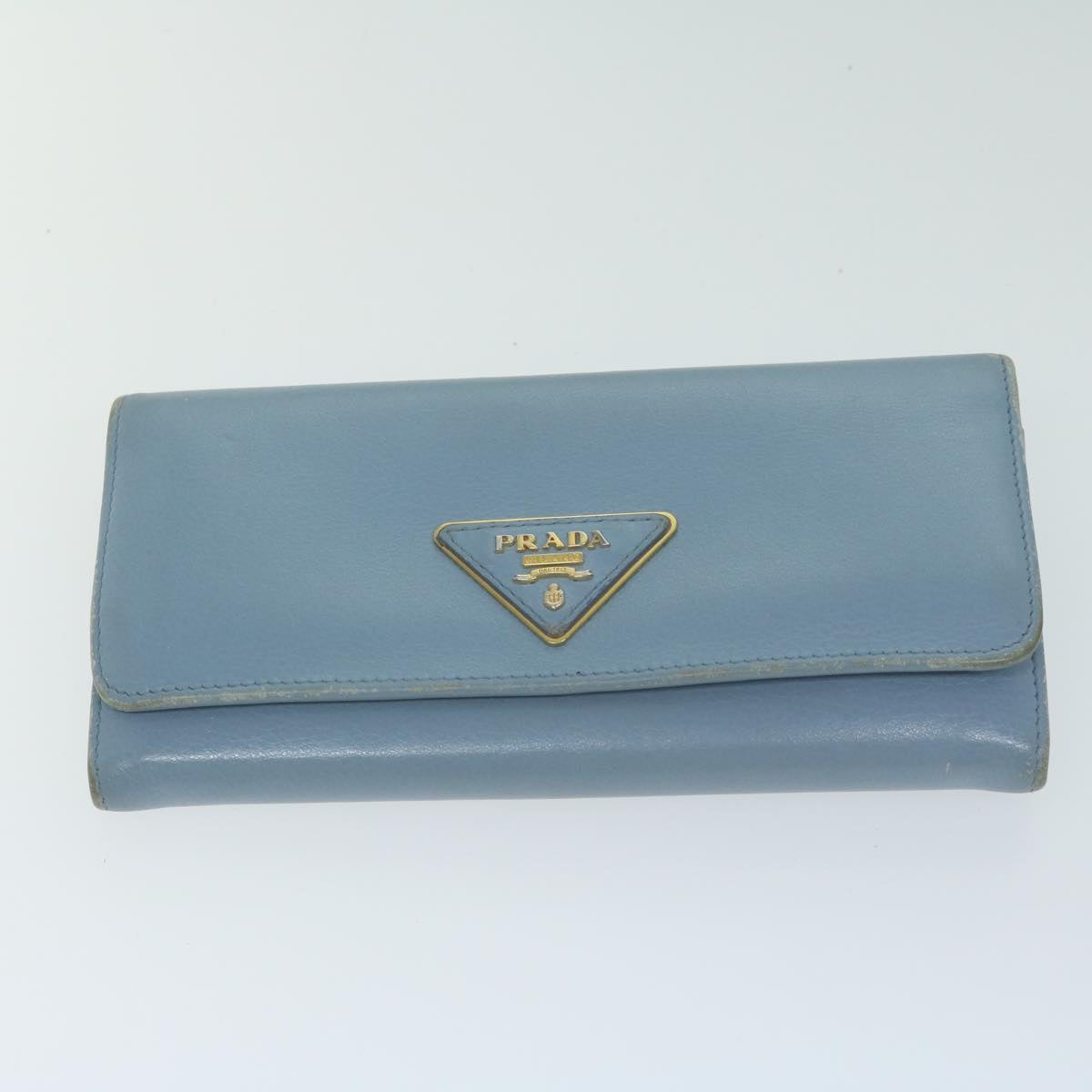 PRADA Wallet Leather nylon 9Set Black Blue Gold red Auth fm3192 - 0
