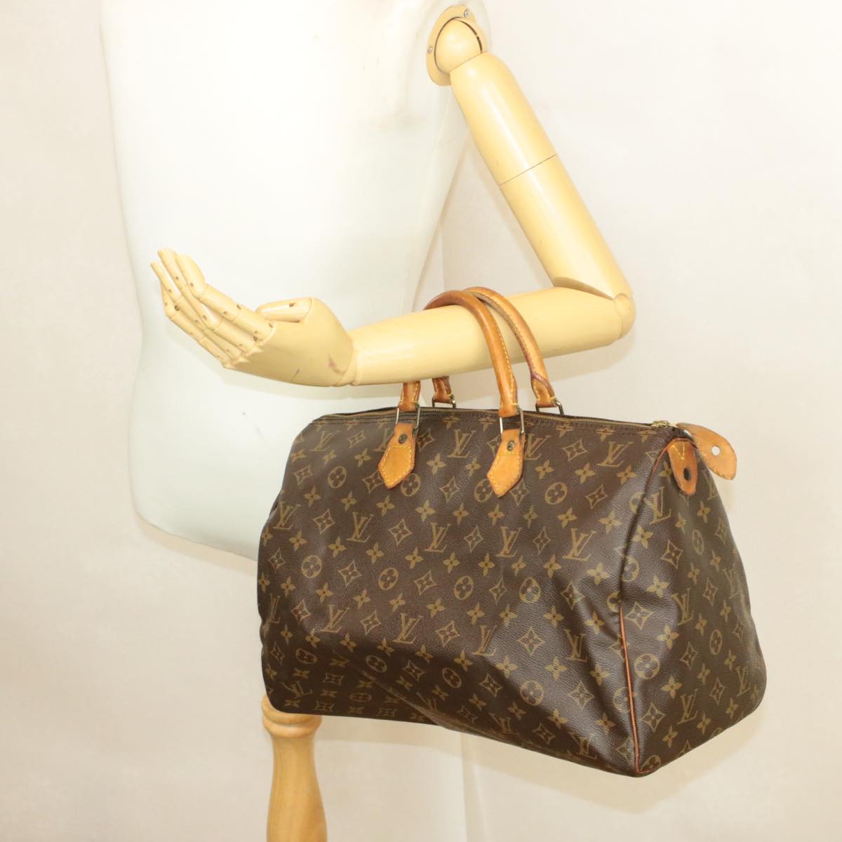 LOUIS VUITTON Monogram Speedy 40 Hand Bag M41522 LV Auth am022g