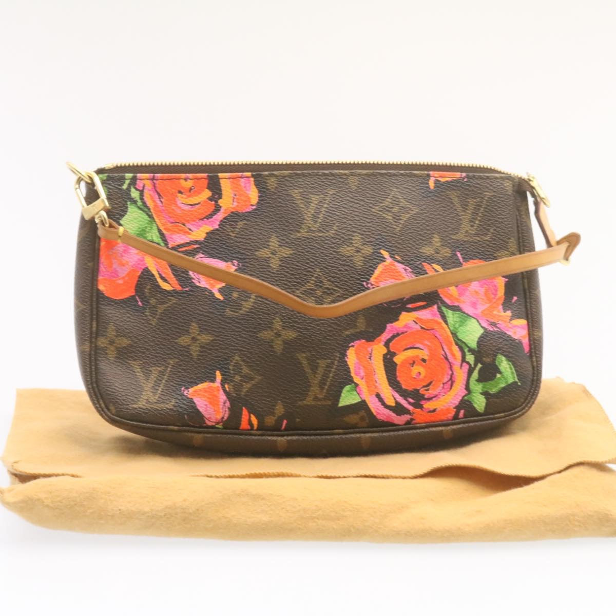 LOUIS VUITTON Monogram Pochette Accessoires Pouch M48615 LV Auth am1012g