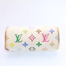 LOUIS VUITTON Monogram Multicolor Mini Speedy Hand Bag White M92645 Auth am1013g-12