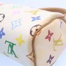 LOUIS VUITTON Monogram Multicolor Mini Speedy Hand Bag White M92645 Auth am1013g-16