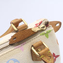 LOUIS VUITTON Monogram Multicolor Mini Speedy Hand Bag White M92645 Auth am1013g-18
