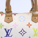 LOUIS VUITTON Monogram Multicolor Mini Speedy Hand Bag White M92645 Auth am1013g-4