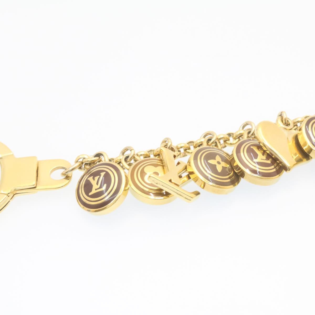 LOUIS VUITTON Porte Cles Chainne Pastille Bag Charm Gold M65386 LV Auth am1035g - 0