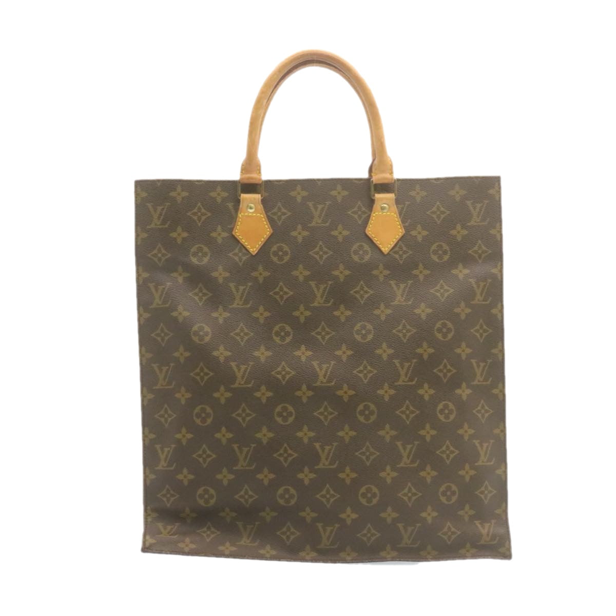 LOUIS VUITTON Monogram Sac Plat Hand Bag M51140 LV Auth am1054g - 0