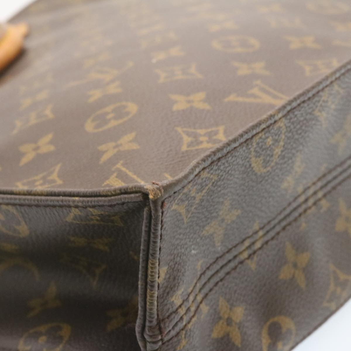 LOUIS VUITTON Monogram Sac Plat Hand Bag M51140 LV Auth am1080g