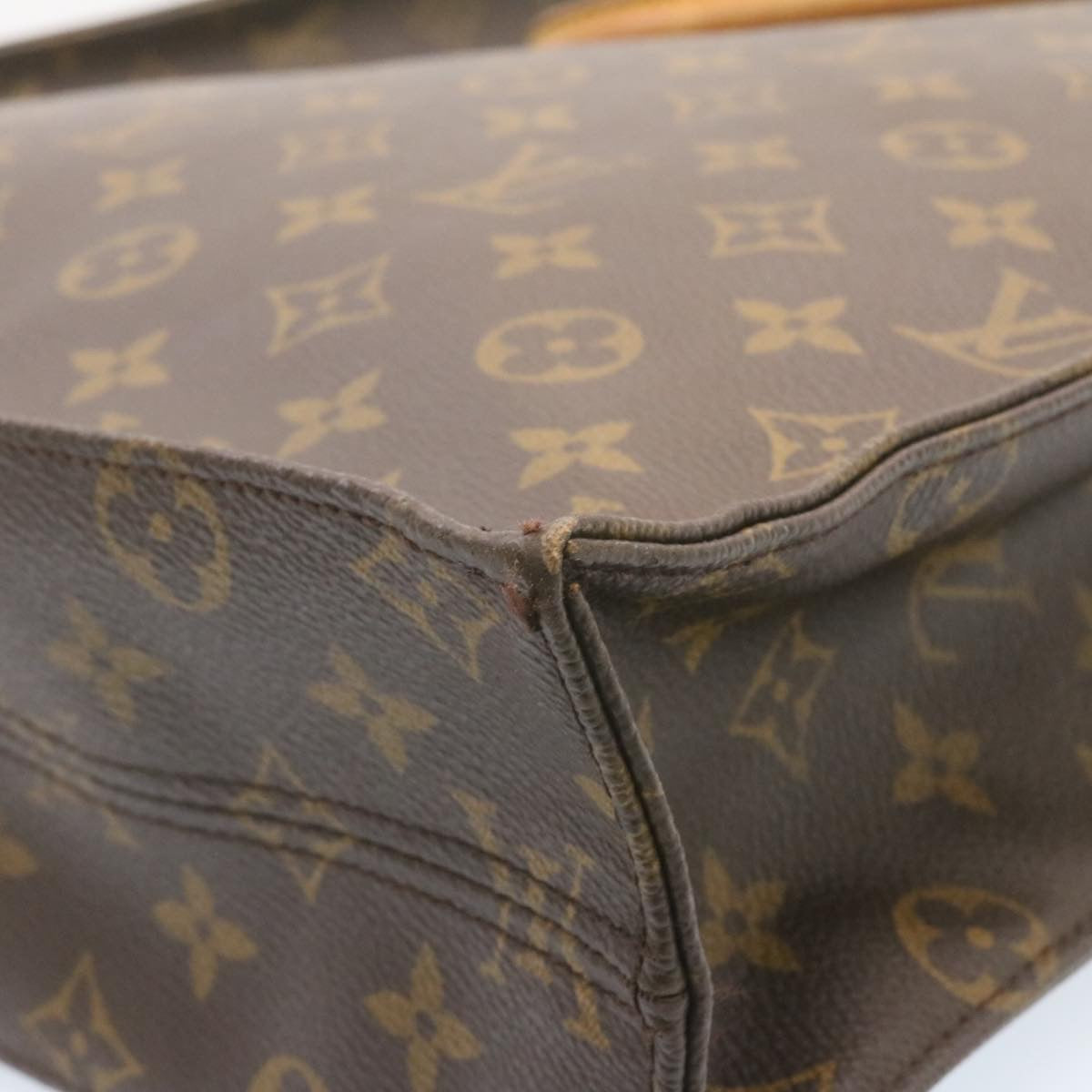 LOUIS VUITTON Monogram Sac Plat Hand Bag M51140 LV Auth am1080g