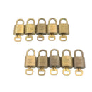 LOUIS VUITTON Padlock 10set Padlock Gold Tone LV Auth am1115g-2
