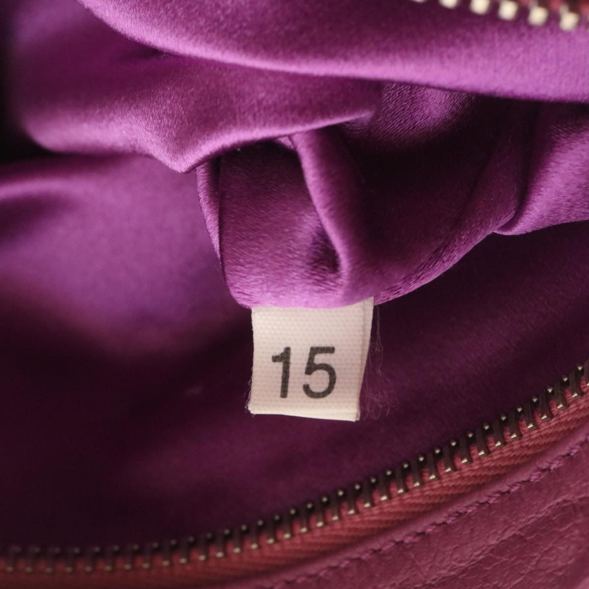 PRADA Chain Shoulder Bag Leather Purple Auth am1163g