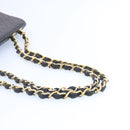 CHANEL Big Matelasse Flap Chain Shoulder Bag Lamb Skin Black Gold Auth am1276gA-7