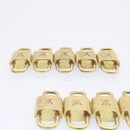 LOUIS VUITTON Padlock 10set Padlock Gold Tone LV Auth am1295g-4