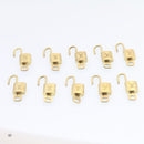 LOUIS VUITTON Padlock 10set Padlock Gold Tone LV Auth am1295g-8