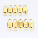 LOUIS VUITTON Padlock 10set Padlock Gold Tone LV Auth am1301g-3