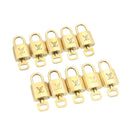 LOUIS VUITTON Padlock 10set Padlock Gold Tone LV Auth am1302g-1