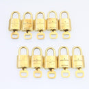 LOUIS VUITTON Padlock 10set Padlock Gold Tone LV Auth am1302g-3