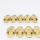 LOUIS VUITTON Padlock 10set Padlock Gold Tone LV Auth am1302g-4