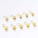 LOUIS VUITTON Padlock 10set Padlock Gold Tone LV Auth am1303g-8