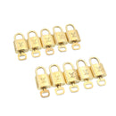 LOUIS VUITTON Padlock 10set Padlock Gold Tone LV Auth am1304g-1