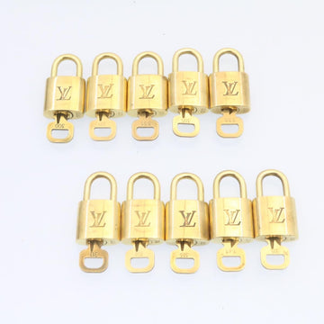 LOUIS VUITTON Padlock 10set Padlock Gold Tone LV Auth am1304g - 0