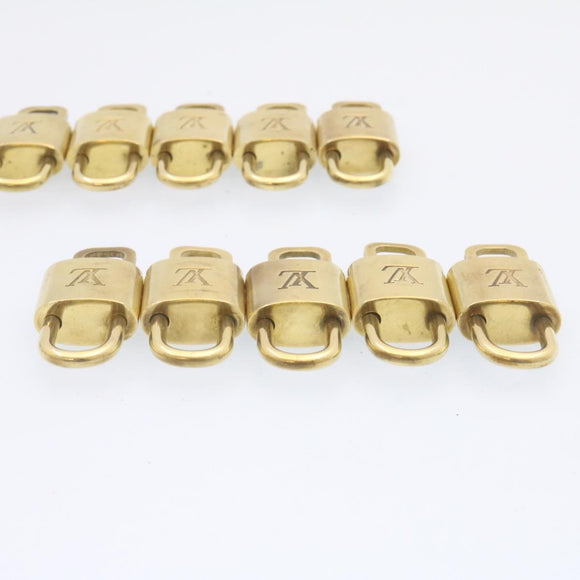 LOUIS VUITTON Padlock 10set Padlock Gold Tone LV Auth am1304g