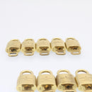 LOUIS VUITTON Padlock 10set Padlock Gold Tone LV Auth am1304g-6