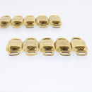 LOUIS VUITTON Padlock 10set Padlock Gold Tone LV Auth am1305g-7