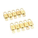 LOUIS VUITTON Padlock 10set Padlock Gold Tone LV Auth am1308g-1