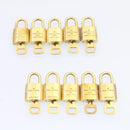 LOUIS VUITTON Padlock 10set Padlock Gold Tone LV Auth am1308g-3