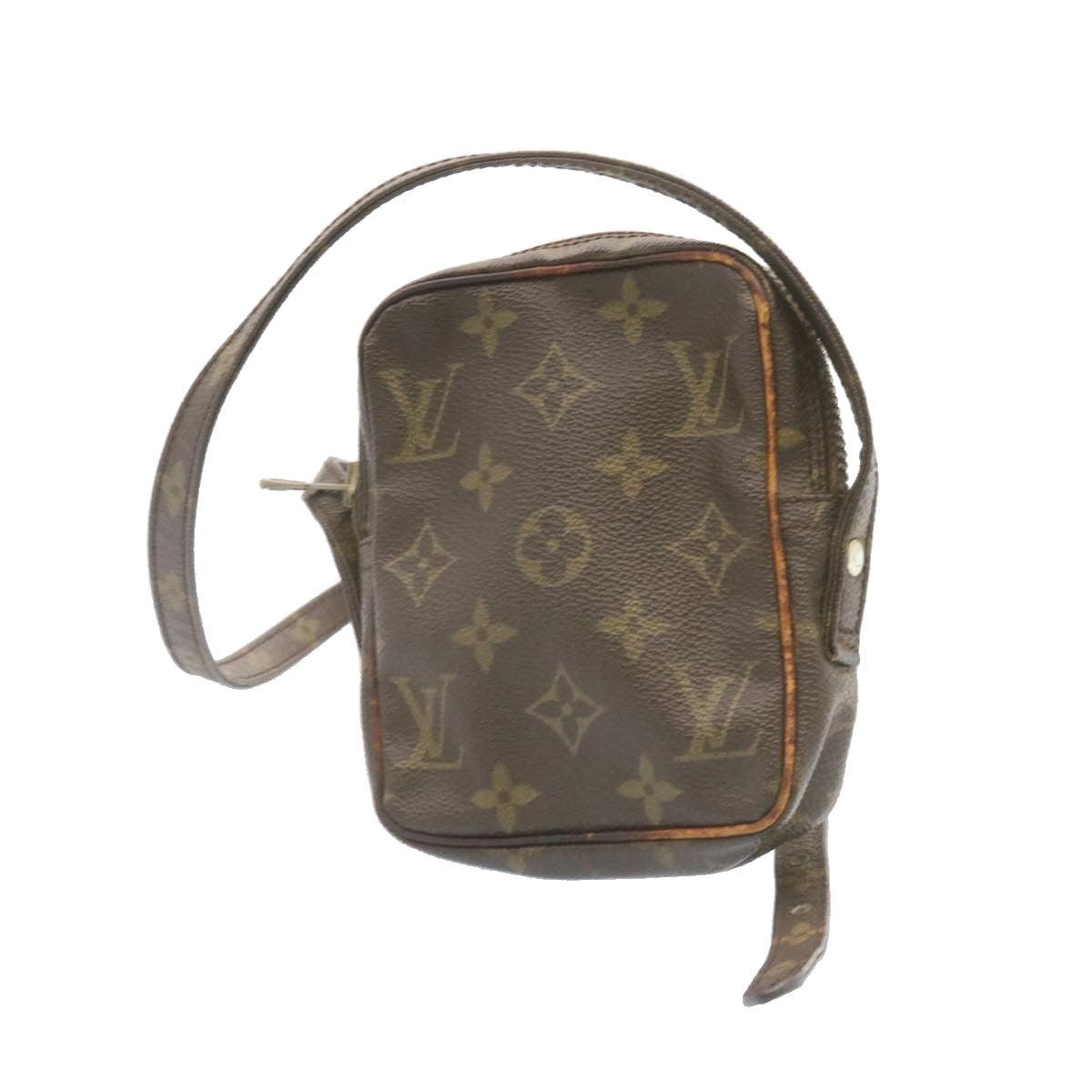 LOUIS VUITTON Monogram Mini Poche Shoulder Bag No.202 LV Auth am1338g