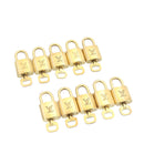 LOUIS VUITTON Padlock 10set Padlock Gold Tone LV Auth am1356g-9