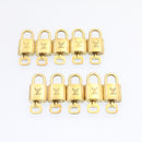 LOUIS VUITTON Padlock 10set Padlock Gold Tone LV Auth am1356g-10