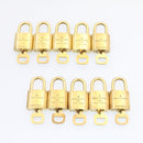 LOUIS VUITTON Padlock 10set Padlock Gold Tone LV Auth am1356g-11