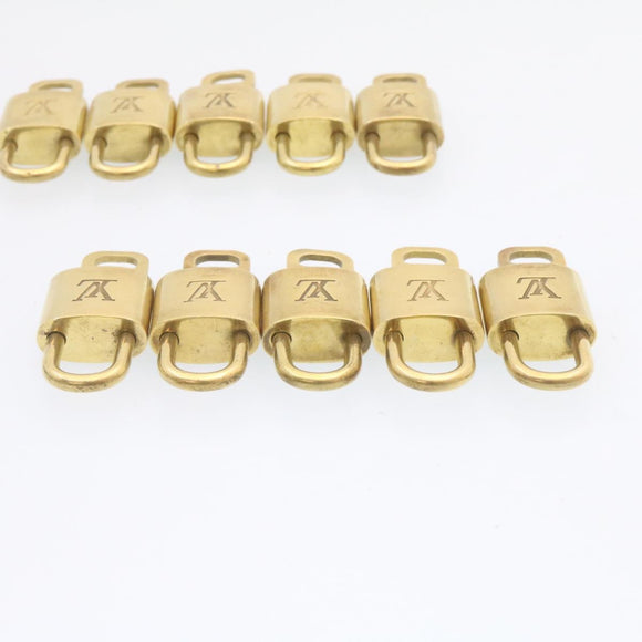 LOUIS VUITTON Padlock 10set Padlock Gold Tone LV Auth am1356g