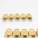 LOUIS VUITTON Padlock 10set Padlock Gold Tone LV Auth am1356g-14