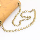 CHANEL Raffia Chain Flap Shoulder Bag Leather Beige CC Auth am1414gA-8