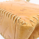 CHANEL Raffia Chain Flap Shoulder Bag Leather Beige CC Auth am1414gA-16