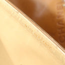 CHANEL Raffia Chain Flap Shoulder Bag Leather Beige CC Auth am1414gA-22