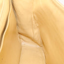 CHANEL Raffia Chain Flap Shoulder Bag Leather Beige CC Auth am1414gA-23