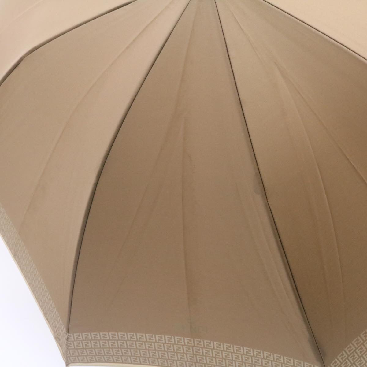 FENDI Zucchino Umbrella Beige Auth am1467g