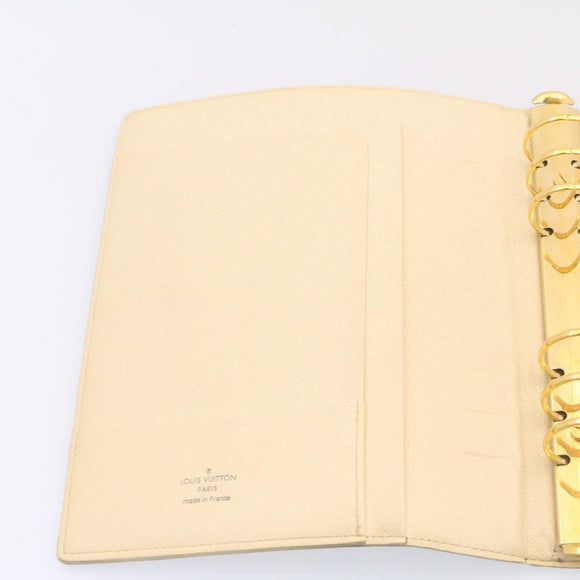 LOUIS VUITTON Damier Azur Agenda GM Day Planner Cover R20708 LV Auth am1546g