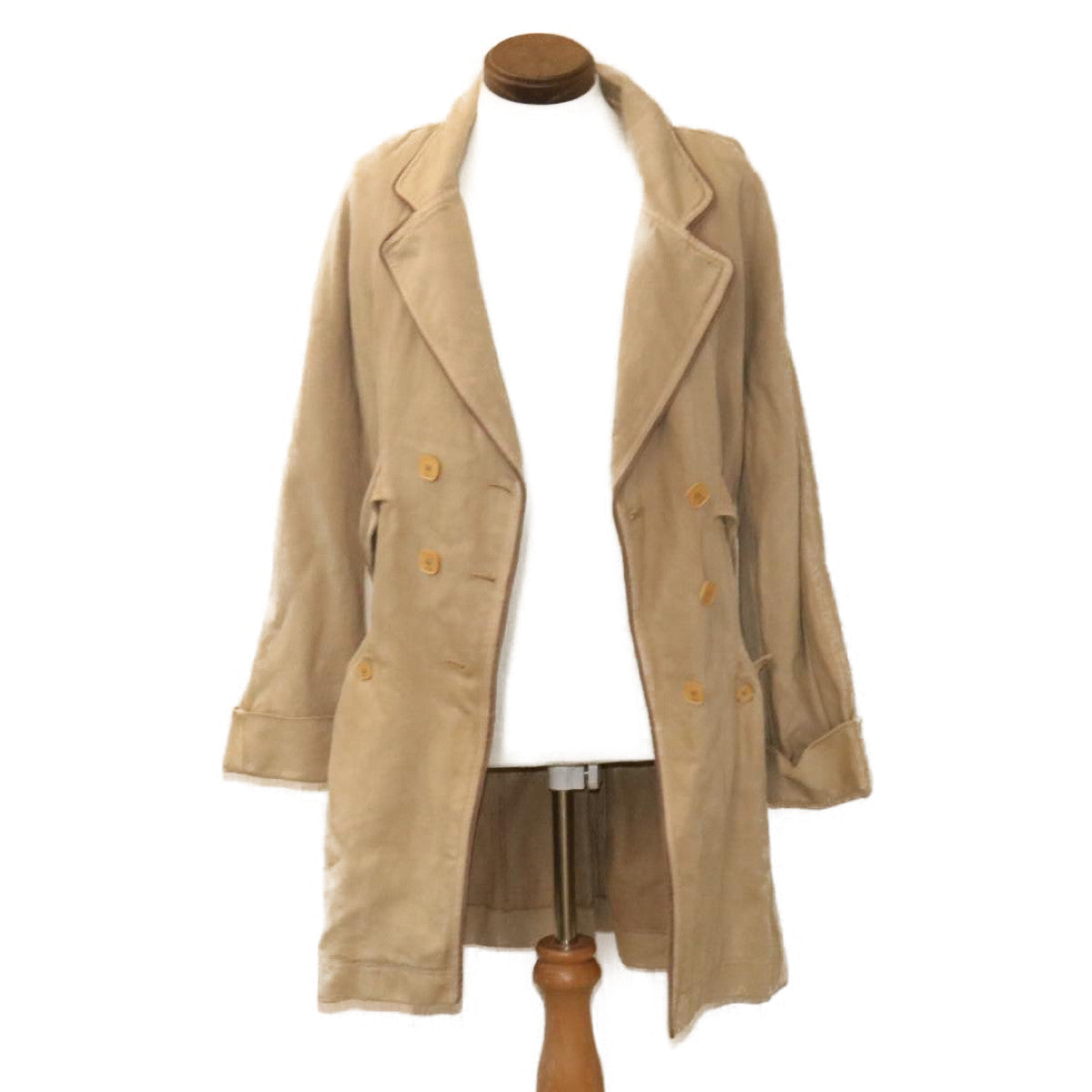 FENDI Long coat Jacket Beige Auth am1626g - 0