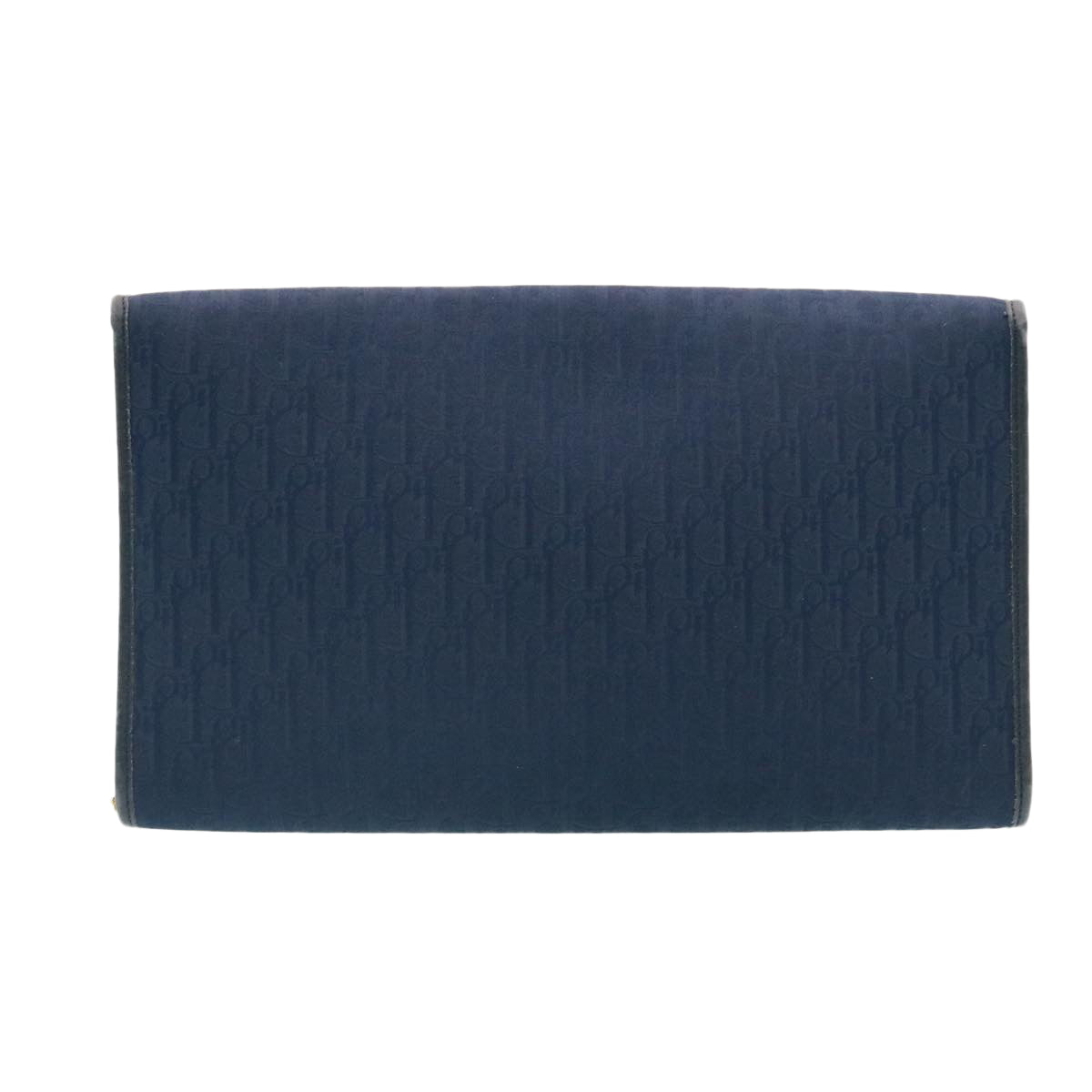 Christian Dior Honeycomb Canvas Shoulder Bag Navy Auth am1653g - 0