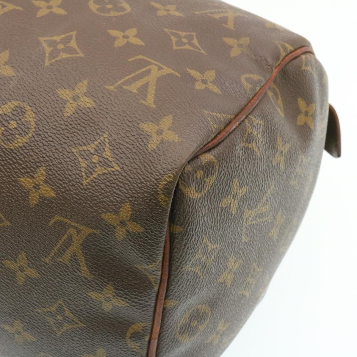 LOUIS VUITTON Monogram Speedy 30 Hand Bag M41526 LV Auth am1697g