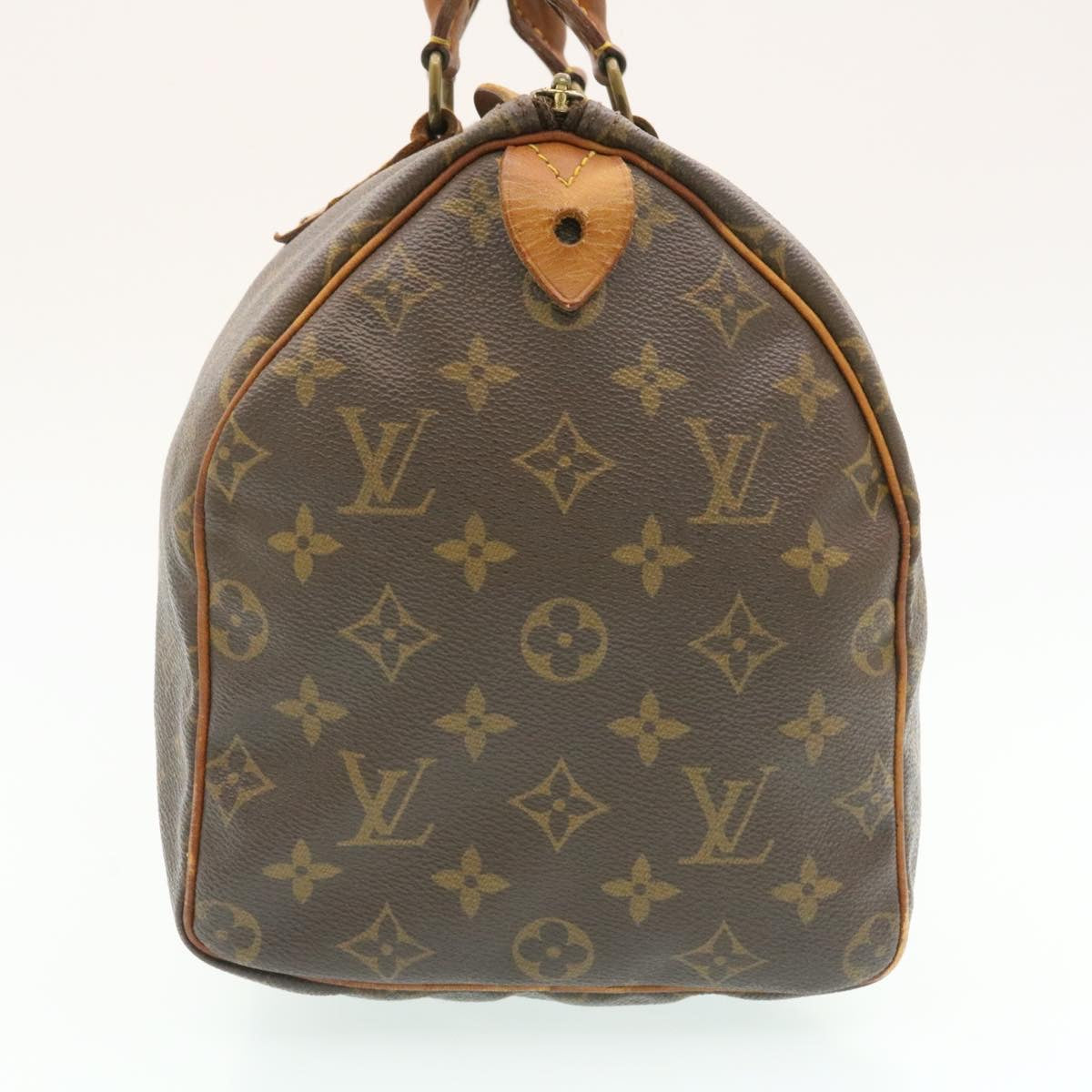 LOUIS VUITTON Monogram Speedy 30 Hand Bag M41526 LV Auth am1697g