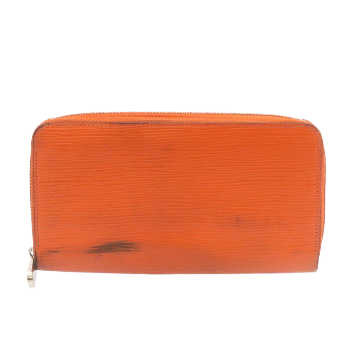 LOUIS VUITTON Epi Zippy Wallet Long Wallet Orange M60310 LV Auth am1714g - 0