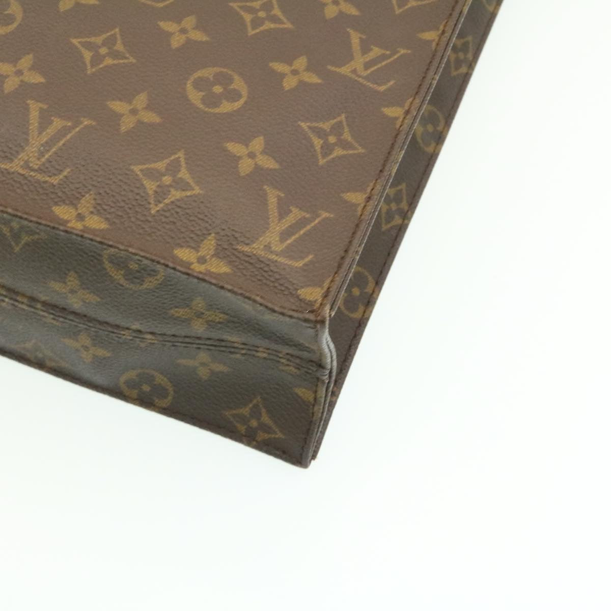 LOUIS VUITTON Monogram Sac Plat Hand Bag M51140 LV Auth am1725g